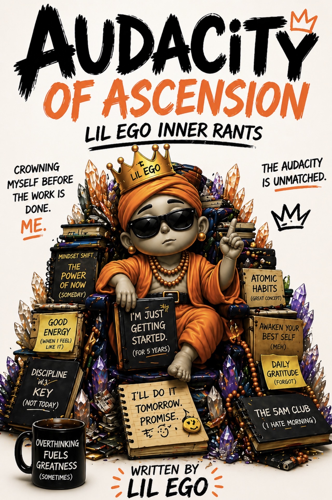 Lil Ego on his throne